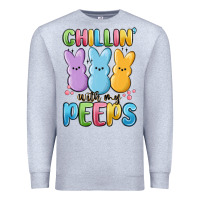 Heather Grey chillin' with my peeps Premium Sweatshirt - MaliasSmallBusiness