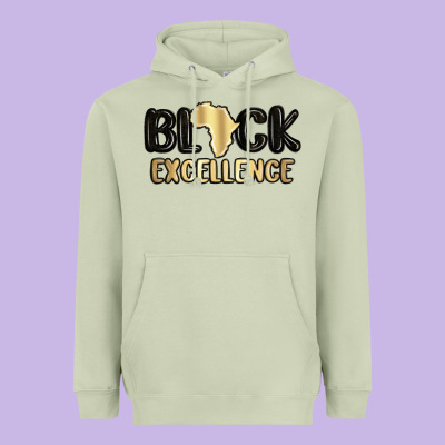 Black Excellence Heavyweight Hoodie Designed By Maliassmallbusiness