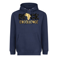 Navy black excellence Heavyweight Hoodie - MaliasSmallBusiness