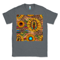 Charcoal Heather our lady of guadalupe sunflower  seamless pattern Classic Tee - JahusDesignShop