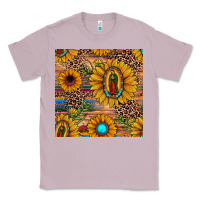 Lilac our lady of guadalupe sunflower  seamless pattern Classic Tee - JahusDesignShop