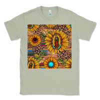 Matcha our lady of guadalupe sunflower  seamless pattern Classic Tee - JahusDesignShop
