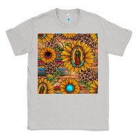 Moon Dust our lady of guadalupe sunflower  seamless pattern Classic Tee - JahusDesignShop