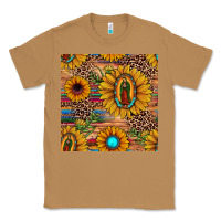 Toasted Coconut our lady of guadalupe sunflower  seamless pattern Classic Tee - JahusDesignShop