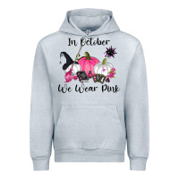 Heather Grey in october we wear pink Urban Hoodie - RanaPortraitStore