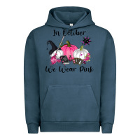 Pigment Midnight Navy in october we wear pink Urban Hoodie - RanaPortraitStore