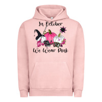 Pigment Salmon in october we wear pink Urban Hoodie - RanaPortraitStore