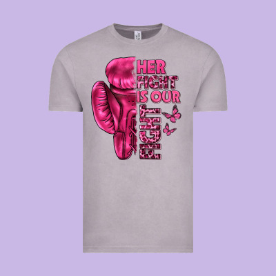 Her Fight Is Our Fight Cancer Vintage Tee Designed By Texasbilliewilder