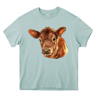 Arona red angus calf face Heavy Core Tee - LillyAllenDesigns