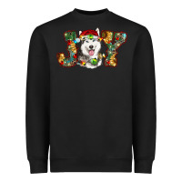 Black husky christmas joy Heavyweight Sweatshirt - RanaPortraitStore