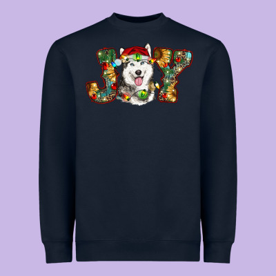 Husky Christmas Joy Heavyweight Sweatshirt Designed By Ranaportraitstore
