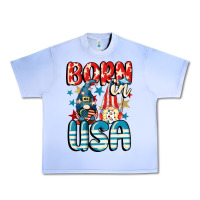 Grape Ice Born in USA gnomes 4th of July Urban Heavy Tee - CowGirlArtShop