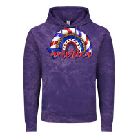 Cloud Purple America rainbow Vintage Hoodie - texasbilliewilder