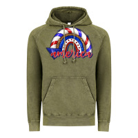 Vintage Olive America rainbow Vintage Hoodie - texasbilliewilder