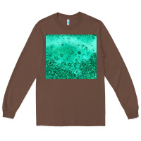 Chestnut green glitter Long Sleeve Tee - JahusDesignShop