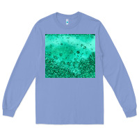 Colony Blue green glitter Long Sleeve Tee - JahusDesignShop