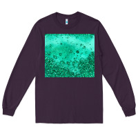Plum green glitter Long Sleeve Tee - JahusDesignShop