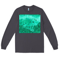 Smoke green glitter Long Sleeve Tee - JahusDesignShop