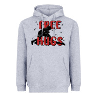 Heather Grey free hugs Heavyweight Hoodie - MaliasSmallBusiness