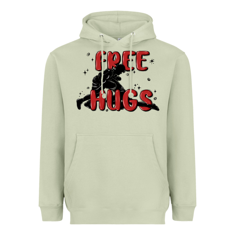 Free Hugs Heavyweight Hoodie by MaliasSmallBusiness | Teevron