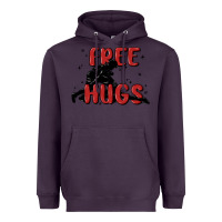 Plum free hugs Heavyweight Hoodie - MaliasSmallBusiness