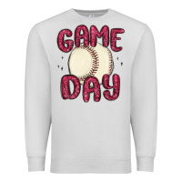 Dove Grey game day baseball Premium Sweatshirt - MaliasSmallBusiness