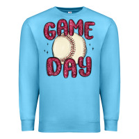 Ocean Blue game day baseball Premium Sweatshirt - MaliasSmallBusiness