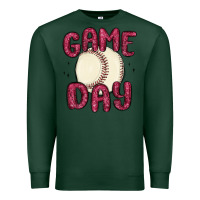 Sports Green game day baseball Premium Sweatshirt - MaliasSmallBusiness