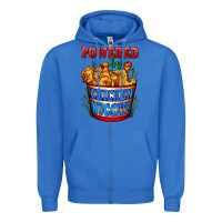True Royal powered by chicken nuggets Zipper Hoodie - AdoDesignShop