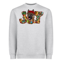 Heather Grey german shepherd christmas joy Heavyweight Sweatshirt - RanaPortraitStore