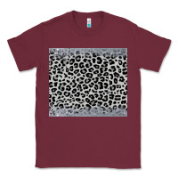 Burgundy grey leopard Classic Tee - JahusDesignShop