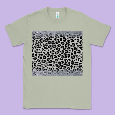 Grey Leopard Classic Tee Designed By Jahusdesignshop