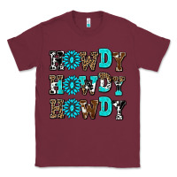 Burgundy howdy howdy howdy Classic Tee - AdoDesignShop
