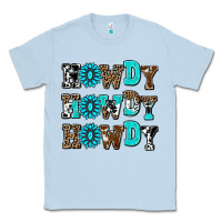 Dusty Blue howdy howdy howdy Classic Tee - AdoDesignShop