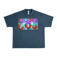 Midnight Navy crab and starfish  cup Urban Heavy Tee - BarkalooDesign
