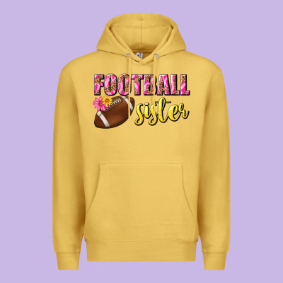 Football Sister Premium Hoodie Designed By Bundleandbundleshop