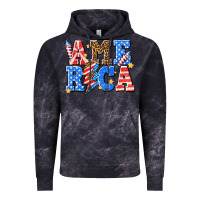 Cloud Black America with lightning bolt Vintage Hoodie - texasbilliewilder