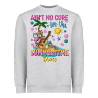 Heather Grey aint no cure for the summer time blues Heavyweight Sweatshirt - texasbilliewilder