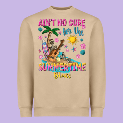 Aint No Cure For The Summer Time Blues Heavyweight Sweatshirt Designed By Texasbilliewilder