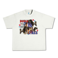 Pistachio Born to be free 4th of july Urban Heavy Tee - CowGirlArtShop