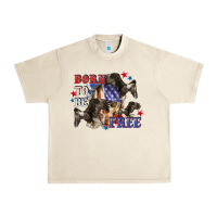 Sandshell Born to be free 4th of july Urban Heavy Tee - CowGirlArtShop