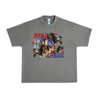 Tornado Born to be free 4th of july Urban Heavy Tee - CowGirlArtShop