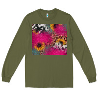 Army Green pink glitter leopard cowhide Long Sleeve Tee - JahusDesignShop