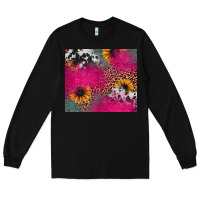 Black pink glitter leopard cowhide Long Sleeve Tee - JahusDesignShop