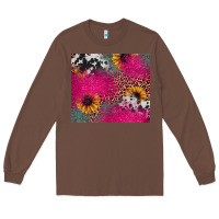 Chestnut pink glitter leopard cowhide Long Sleeve Tee - JahusDesignShop