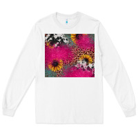 White pink glitter leopard cowhide Long Sleeve Tee - JahusDesignShop