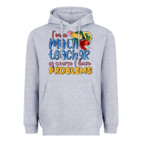 Heather Grey im a math teacher of course i have problems Heavyweight Hoodie - MaliasSmallBusiness