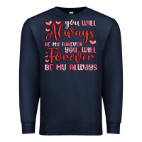 Navy you will always be my forever you will forever be Premium Sweatshirt - MaliasSmallBusiness