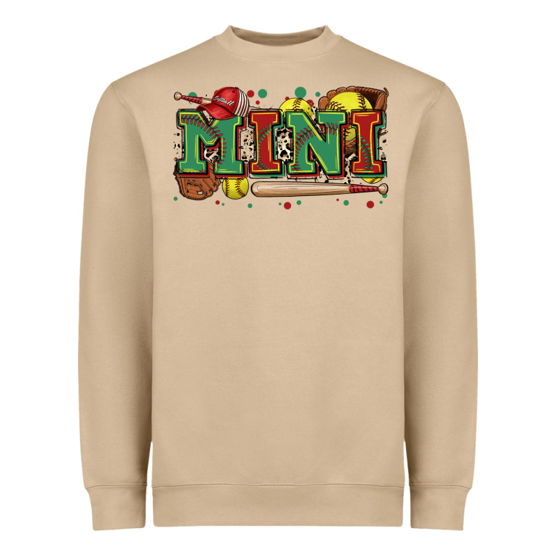Mini Softball Heavyweight Sweatshirt by Zillion Design Studio | Teevron