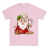 Bubblegum Pink santa coffee Classic Tee - JahusDesignShop